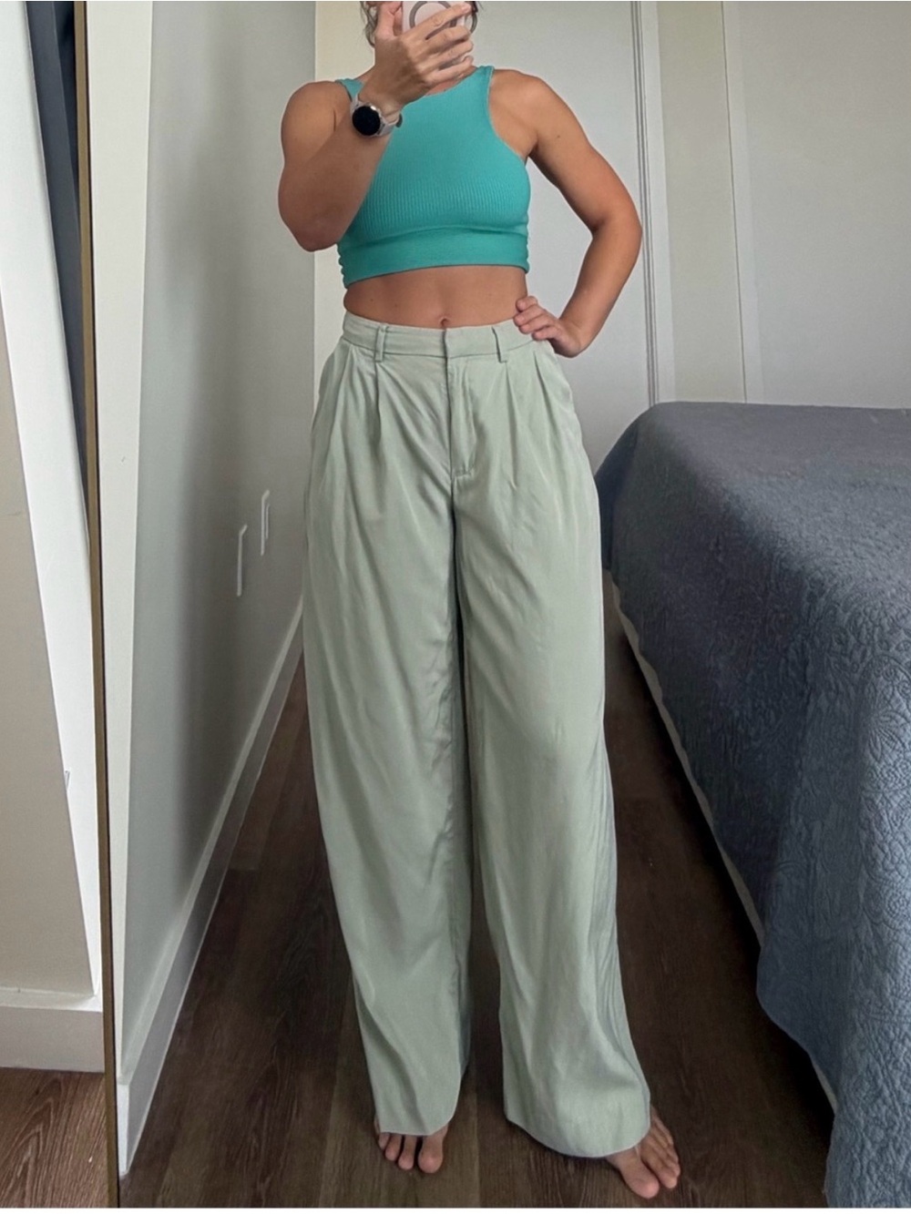 Weekday High-Waist Wide Leg Pants